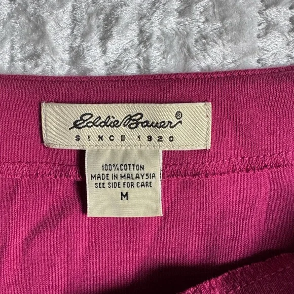 EUC!😍 Vintage Eddie Bauer Fuchsia Cotton Dress - Picture 5 of 6